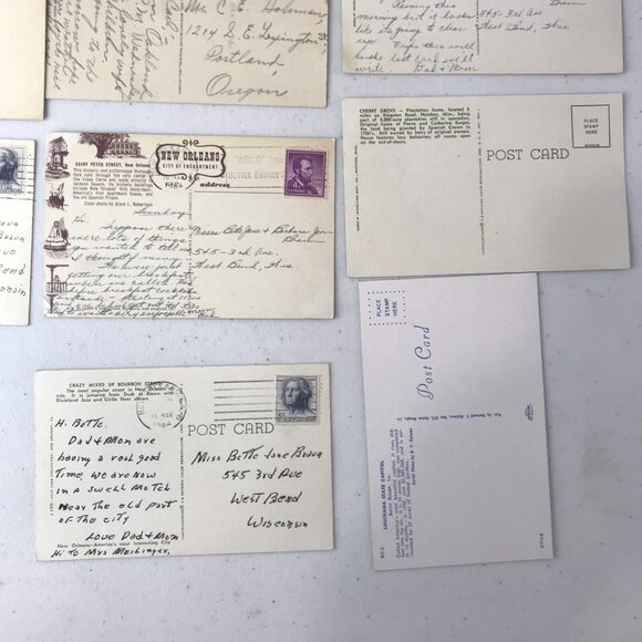 Lot 26 Vintage Postcards: Southern States- New Orleans, LA, CA, TX, HI, etc. - Picture 9 of 9